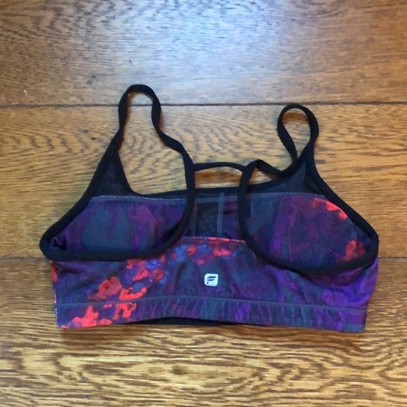 Fabletics Floral Racerback Performance Sports Bra - Picture 4 of 4